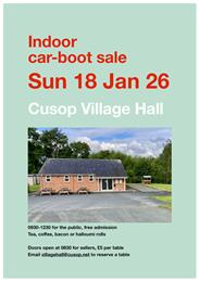 Indoor Car-Boot Sale Sun 18th January